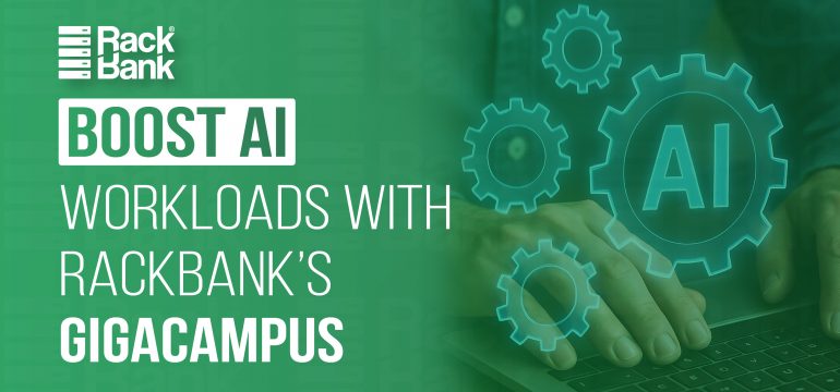 "RackBank GigaCampus – A next-gen AI Data Center Park designed to accelerate AI workloads with high-performance GPUs, sustainable infrastructure, and scalable cloud solutions in India.
