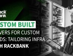 RackBank custom-built servers in a modern data center, optimized for diverse business workloads.