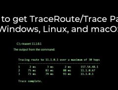 How to get traceroute/Trace Path in Windows, Linux, and macOS