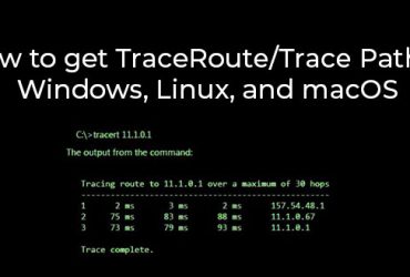 How to get traceroute/Trace Path in Windows, Linux, and macOS
